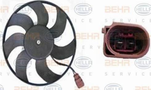 BEHR HELLA Service 8EW 351 040-064 - Ventilateur, refroidissement du moteur cwaw.fr