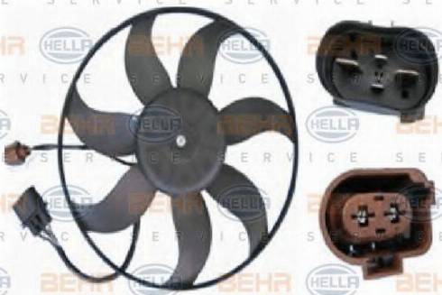 BEHR HELLA Service 8EW 351 039-191 - Ventilateur, refroidissement du moteur cwaw.fr