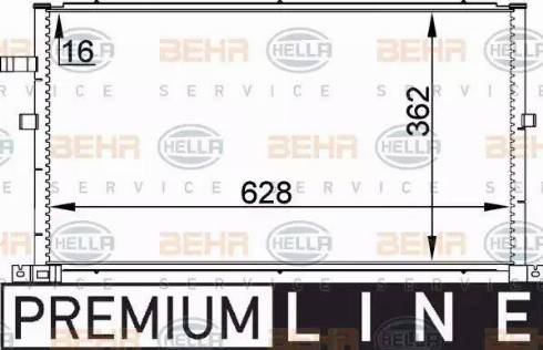 BEHR HELLA Service 8FC 351 300-321 - Condensateur, climatisation cwaw.fr