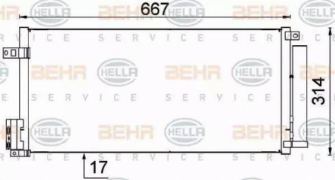 BEHR HELLA Service 8FC 351 319-161 - Condensateur, climatisation cwaw.fr