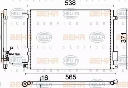 BEHR HELLA Service 8FC 351 310-671 - Condensateur, climatisation cwaw.fr