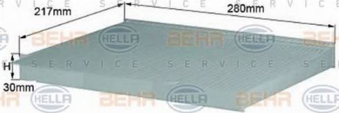 BEHR HELLA Service 8FL 352 214-011 - Filtre, air de l'habitacle cwaw.fr