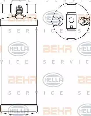 BEHR HELLA Service 8FT 351 192-551 - Filtre déshydratant, climatisation cwaw.fr