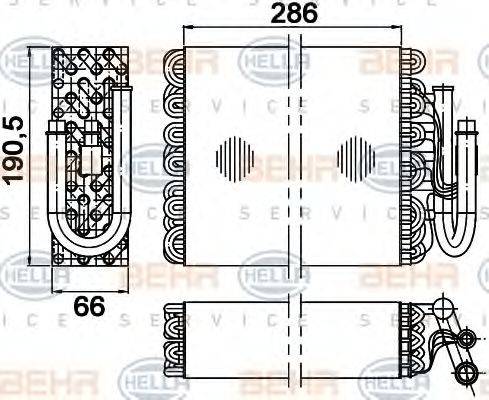 BEHR HELLA Service 8FV 351 210-244 - Évaporateur climatisation cwaw.fr