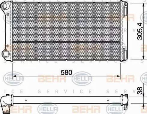 BEHR HELLA Service 8MK 376 754-431 - Radiateur, refroidissement du moteur cwaw.fr