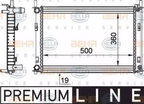 BEHR HELLA Service 8MK 376 764-291 - Radiateur, refroidissement du moteur cwaw.fr