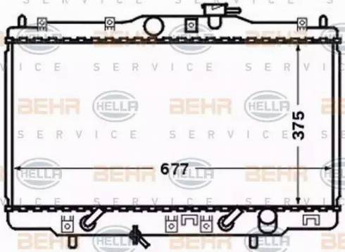 BEHR HELLA Service 8MK 376 768-251 - Radiateur, refroidissement du moteur cwaw.fr