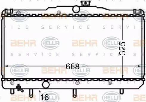 BEHR HELLA Service 8MK 376 704-551 - Radiateur, refroidissement du moteur cwaw.fr