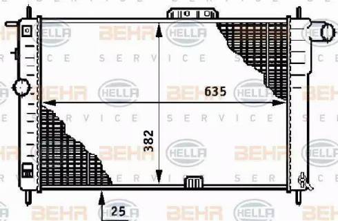 BEHR HELLA Service 8MK 376 708-631 - Radiateur, refroidissement du moteur cwaw.fr