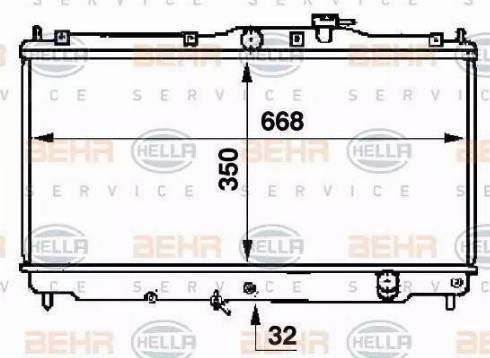 BEHR HELLA Service 8MK 376 707-351 - Radiateur, refroidissement du moteur cwaw.fr