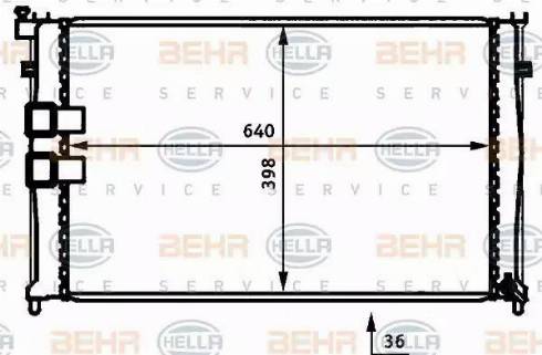 BEHR HELLA Service 8MK 376 707-251 - Radiateur, refroidissement du moteur cwaw.fr