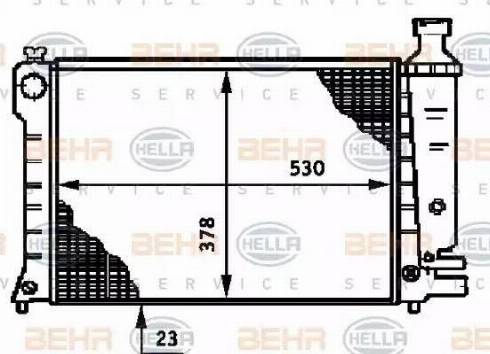 BEHR HELLA Service 8MK 376 719-411 - Radiateur, refroidissement du moteur cwaw.fr