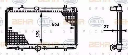 BEHR HELLA Service 8MK 376 719-291 - Radiateur, refroidissement du moteur cwaw.fr