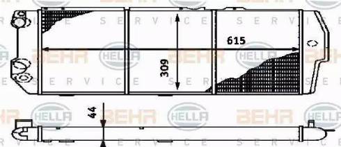 BEHR HELLA Service 8MK 376 714-581 - Radiateur, refroidissement du moteur cwaw.fr