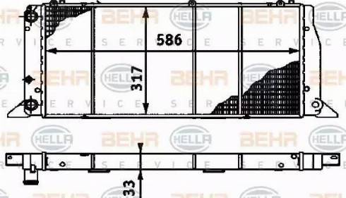 BEHR HELLA Service 8MK 376 715-271 - Radiateur, refroidissement du moteur cwaw.fr