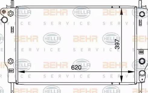 BEHR HELLA Service 8MK 376 716-681 - Radiateur, refroidissement du moteur cwaw.fr