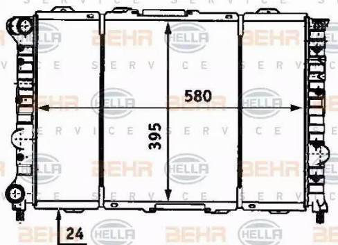 BEHR HELLA Service 8MK 376 718-121 - Radiateur, refroidissement du moteur cwaw.fr