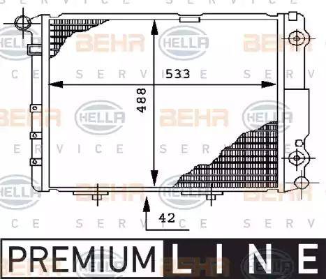 BEHR HELLA Service 8MK 376 712-451 - Radiateur, refroidissement du moteur cwaw.fr