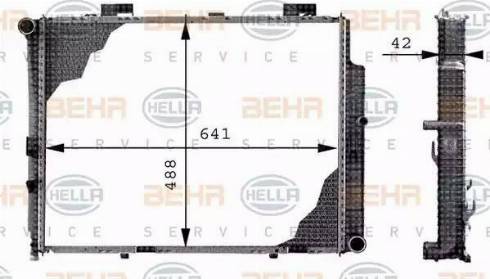 BEHR HELLA Service 8MK 376 712-644 - Radiateur, refroidissement du moteur cwaw.fr