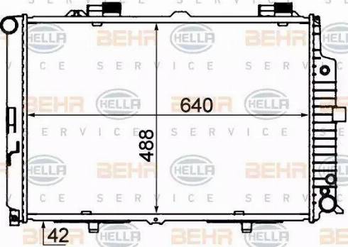 BEHR HELLA Service 8MK 376 712-784 - Radiateur, refroidissement du moteur cwaw.fr