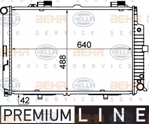 BEHR HELLA Service 8MK 376 712-781 - Radiateur, refroidissement du moteur cwaw.fr