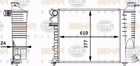 BEHR HELLA Service 8MK 376 717-511 - Radiateur, refroidissement du moteur cwaw.fr