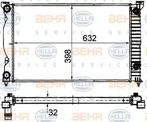 BEHR HELLA Service 8MK 376 780-251 - Radiateur, refroidissement du moteur cwaw.fr