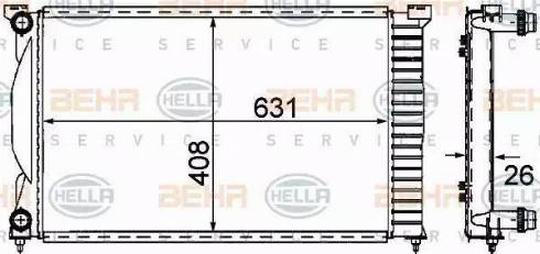 BEHR HELLA Service 8MK 376 781-001 - Radiateur, refroidissement du moteur cwaw.fr