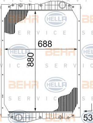 BEHR HELLA Service 8MK 376 726-571 - Radiateur, refroidissement du moteur cwaw.fr