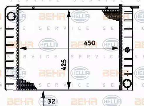 BEHR HELLA Service 8MK 376 720-461 - Radiateur, refroidissement du moteur cwaw.fr