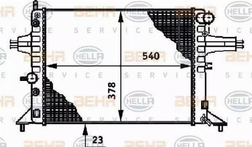 BEHR HELLA Service 8MK 376 720-651 - Radiateur, refroidissement du moteur cwaw.fr