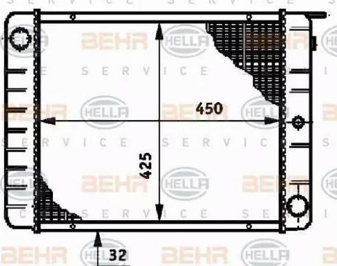 BEHR HELLA Service 8MK 376 720-681 - Radiateur, refroidissement du moteur cwaw.fr