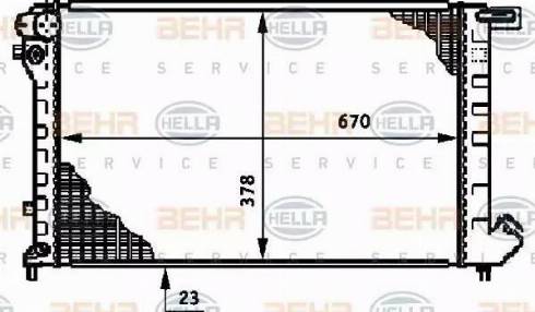 BEHR HELLA Service 8MK 376 720-081 - Radiateur, refroidissement du moteur cwaw.fr