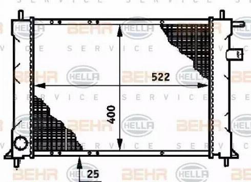 BEHR HELLA Service 8MK 376 720-141 - Radiateur, refroidissement du moteur cwaw.fr