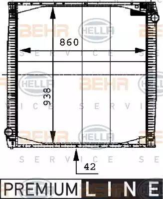 BEHR HELLA Service 8MK 376 721-621 - Radiateur, refroidissement du moteur cwaw.fr