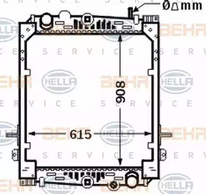 BEHR HELLA Service 8MK 376 774-311 - Radiateur, refroidissement du moteur cwaw.fr