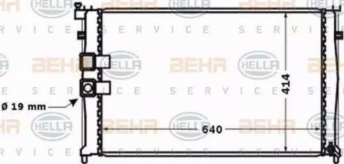 BEHR HELLA Service 8MK 376 771-431 - Radiateur, refroidissement du moteur cwaw.fr