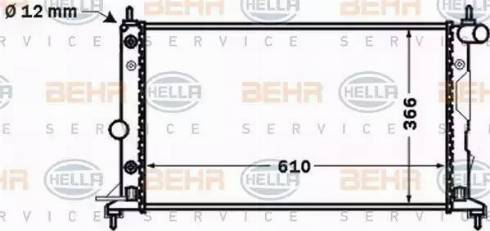 BEHR HELLA Service 8MK 376 771-181 - Radiateur, refroidissement du moteur cwaw.fr