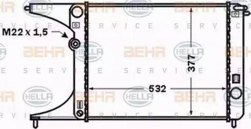 BEHR HELLA Service 8MK 376 771-251 - Radiateur, refroidissement du moteur cwaw.fr