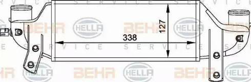 BEHR HELLA Service 8ML 376 765-001 - Intercooler, échangeur cwaw.fr