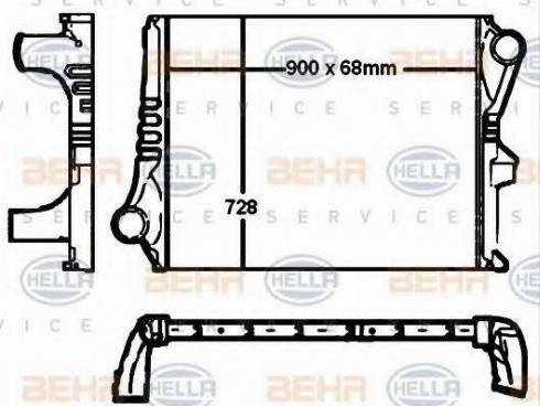 BEHR HELLA Service 8ML 376 760-431 - Intercooler, échangeur cwaw.fr