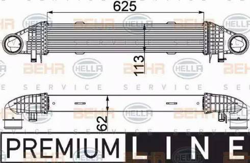 BEHR HELLA Service 8ML 376 777-121 - Intercooler, échangeur cwaw.fr