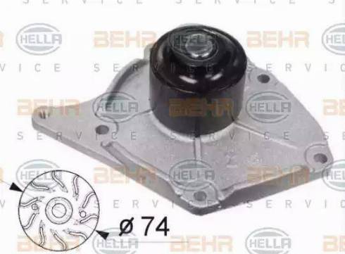 BEHR HELLA Service 8MP 376 800-514 - Pompe à eau cwaw.fr