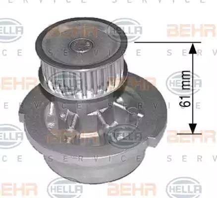 BEHR HELLA Service 8MP 376 800-074 - Pompe à eau cwaw.fr