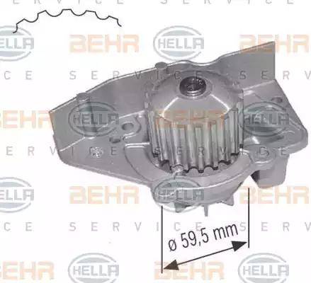 BEHR HELLA Service 8MP 376 801-084 - Pompe à eau cwaw.fr