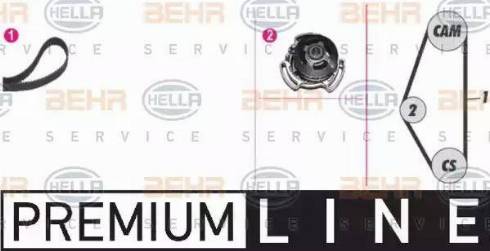 BEHR HELLA Service 8MP 376 801-821 - Pompe à eau + kit de courroie de distribution cwaw.fr