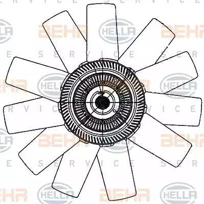 BEHR HELLA Service 8MV 376 906-741 - Ventilateur, refroidissement du moteur cwaw.fr