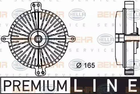 BEHR HELLA Service 8MV 376 733-041 - Embrayage, ventilateur de radiateur cwaw.fr