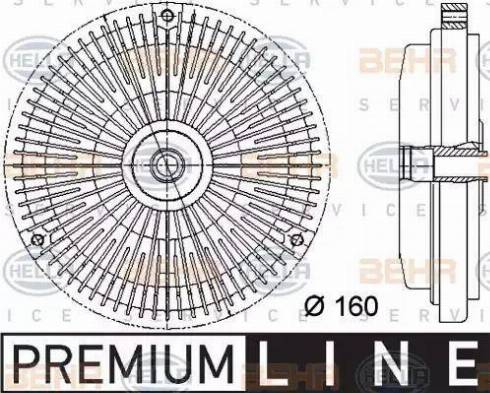 BEHR HELLA Service 8MV 376 732-001 - Embrayage, ventilateur de radiateur cwaw.fr