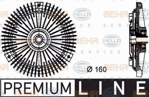 BEHR HELLA Service 8MV 376 732-301 - Embrayage, ventilateur de radiateur cwaw.fr